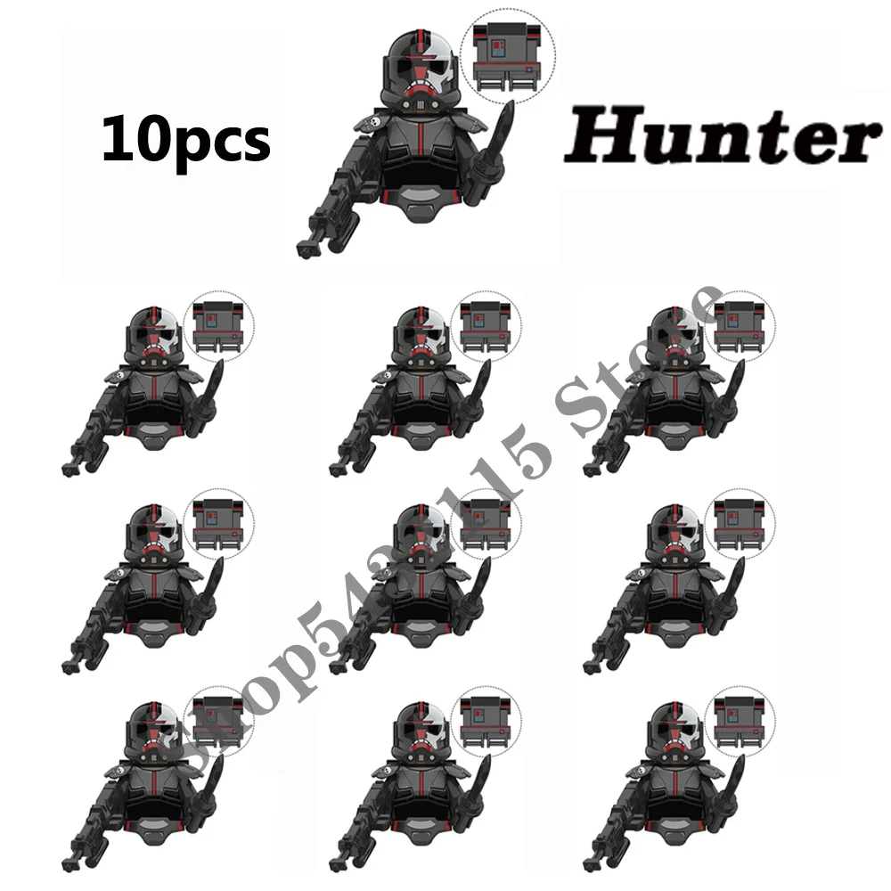 DISNEY 10pcs The Bad Batch Clone Troopers Hunter Wrecker Tech Crosshair Echo Building Blocks Bricks Action Figures Kids Toys
DISNEY 10pcs The Bad Batch Clone Troopers Hunter Wrecker Tech Crosshair Echo Building Blocks Bricks Action Figures Kids Toys