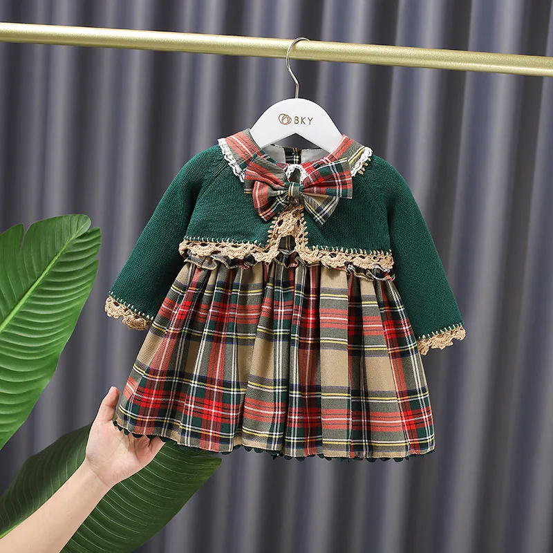Spring Sweet Princess Clothes Set Girls Children Kids Baby Plaid Bow Coat Outwear+Dress 2pcs Suit
Spring Sweet Princess Clothes Set Girls Children Kids Baby Plaid Bow Coat Outwear+Dress 2pcs Suit