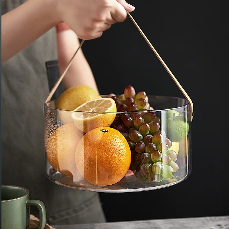 Portable Transparent Storage Basket Household Fruit Snack Dried Fruit Basket Simple Living Room Wine Drink Ice Bucket Basket
Portable Transparent Storage Basket Household Fruit Snack Dried Fruit Basket Simple Living Room Wine Drink Ice Bucket Basket