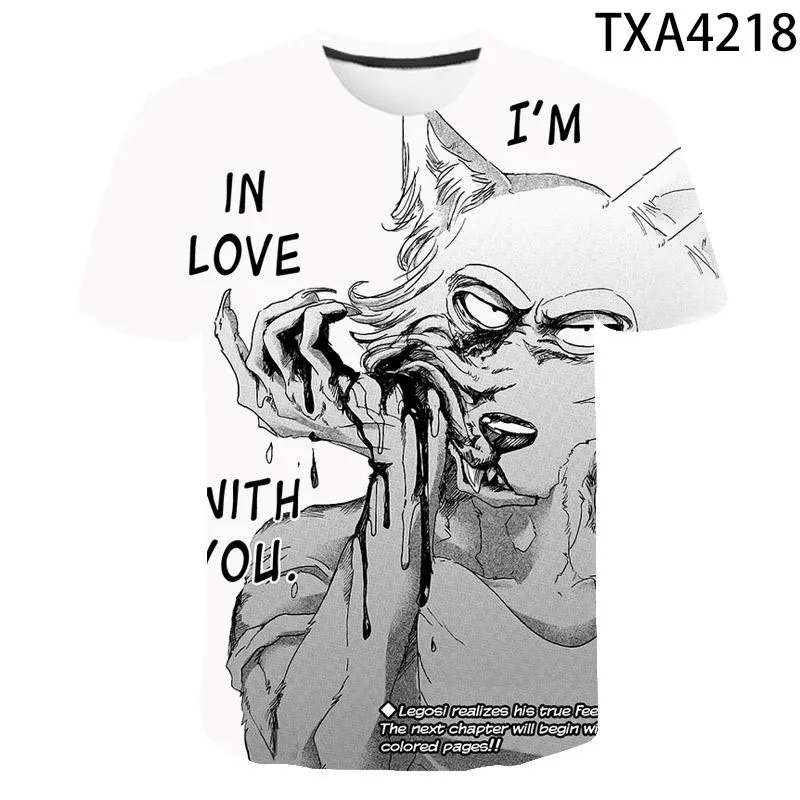 2020 New Summer 3D T Shirts Beastars Casual Streetwear Boy Girl Kids Fashion Men Women Children Printed T-shirt Tops Tee
2020 New Summer 3D T Shirts Beastars Casual Streetwear Boy Girl Kids Fashion Men Women Children Printed T-shirt Tops Tee