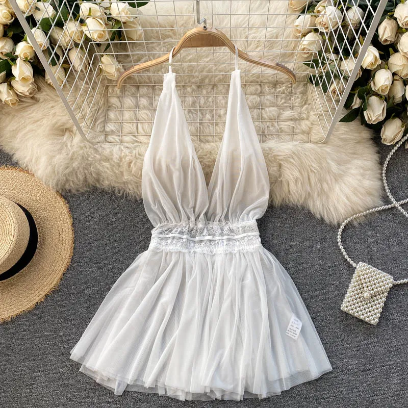 Sexy Dresses For Women 2022 Summer New Suspenders Halter Neck Halter Women's Dress Sexy Deep V Slim Nightclub Disco Dress Woman
Sexy Dresses For Women 2022 Summer New Suspenders Halter Neck Halter Women's Dress Sexy Deep V Slim Nightclub Disco Dress Woman