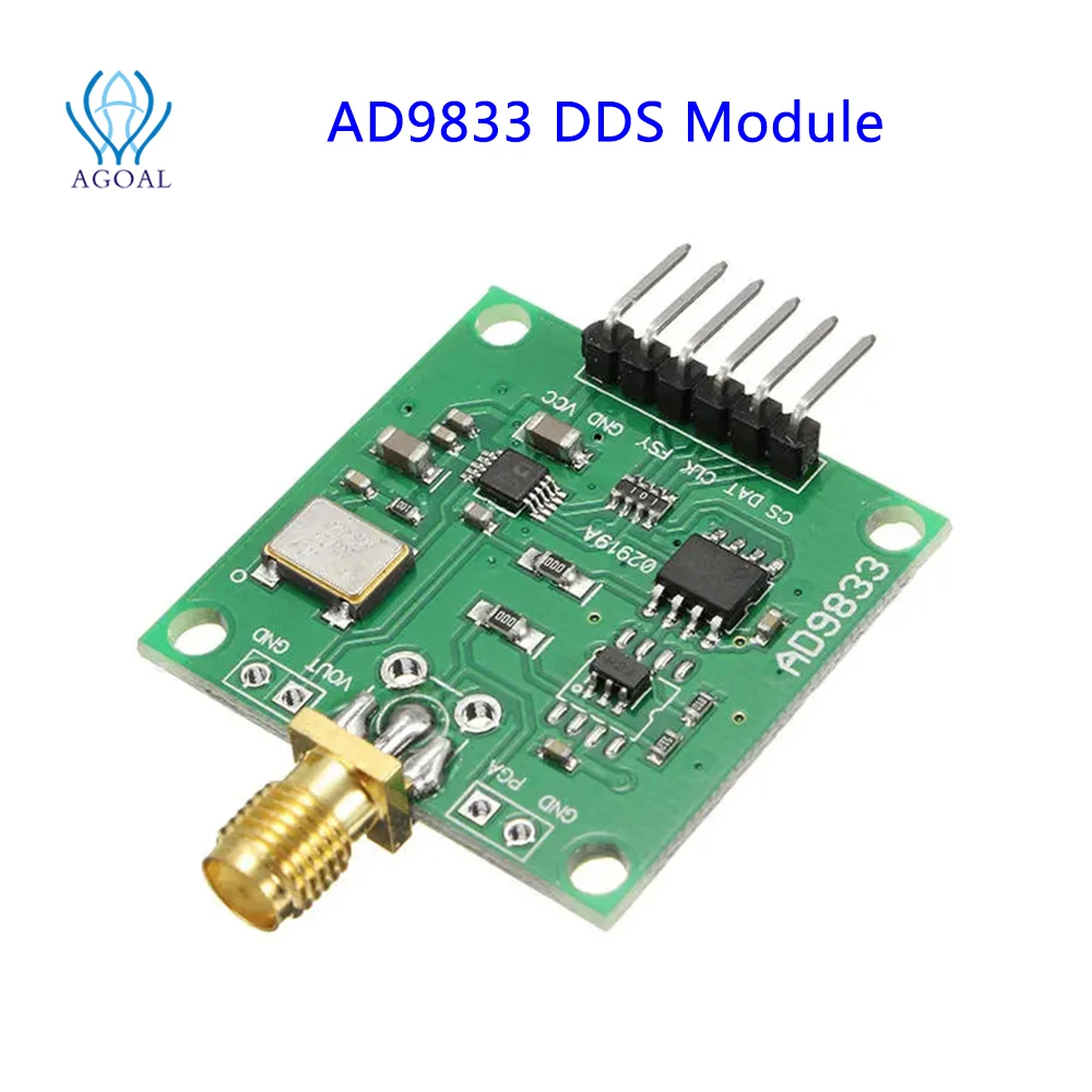 Модуль генератора сигналов AD9833 DDS, постоянный ток 0-12,5 МГц, стандартная выходная цифровая Программируемая частота и фаза
Модуль генератора сигналов AD9833 DDS, постоянный ток 0-12,5 МГц, стандартная выходная цифровая Программируемая частота и фаза