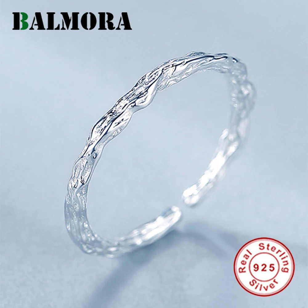 BALMORA S925 Silver Simple Retro Branch Open Rings For Women Girl Geometric Minimalist Statement Adjustable Anillos Jewelry Gift
BALMORA S925 Silver Simple Retro Branch Open Rings For Women Girl Geometric Minimalist Statement Adjustable Anillos Jewelry Gift