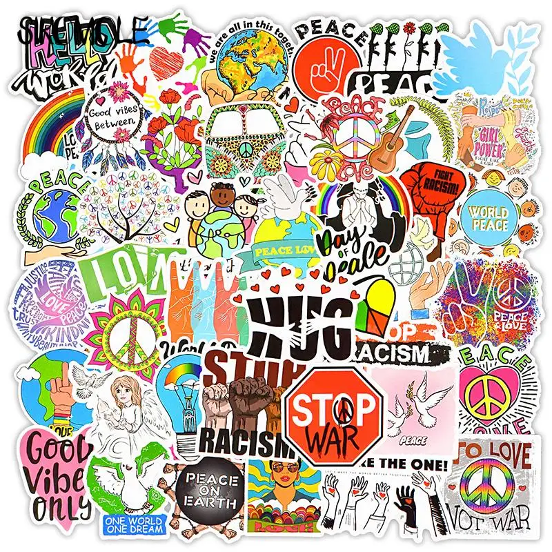 10/30/50 шт. Мультяшные наклейки Love And Peace эстетические хиппи ноутбук чемодан для скейтборда велосипед виниловые детские наклейки граффити накл...
10/30/50 шт. Мультяшные наклейки Love And Peace эстетические хиппи ноутбук чемодан для скейтборда велосипед виниловые детские наклейки граффити накл...