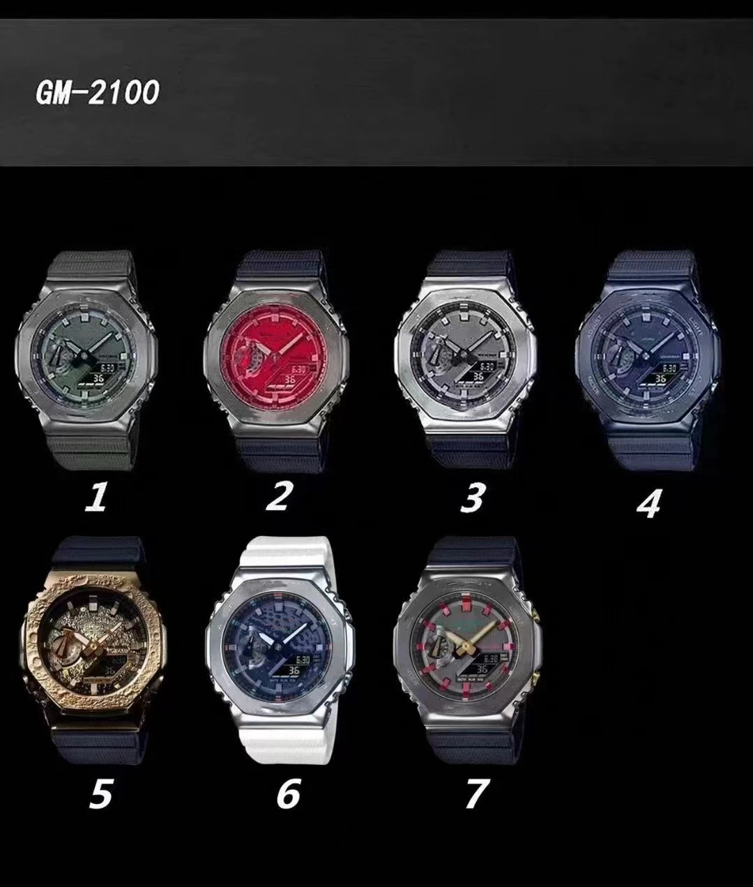 Digital Sport Men 2100 Watch LED Waterproof World Time detachable assembly all hands can be operated alloy dial GM Oak Series
Digital Sport Men 2100 Watch LED Waterproof World Time detachable assembly all hands can be operated alloy dial GM Oak Series