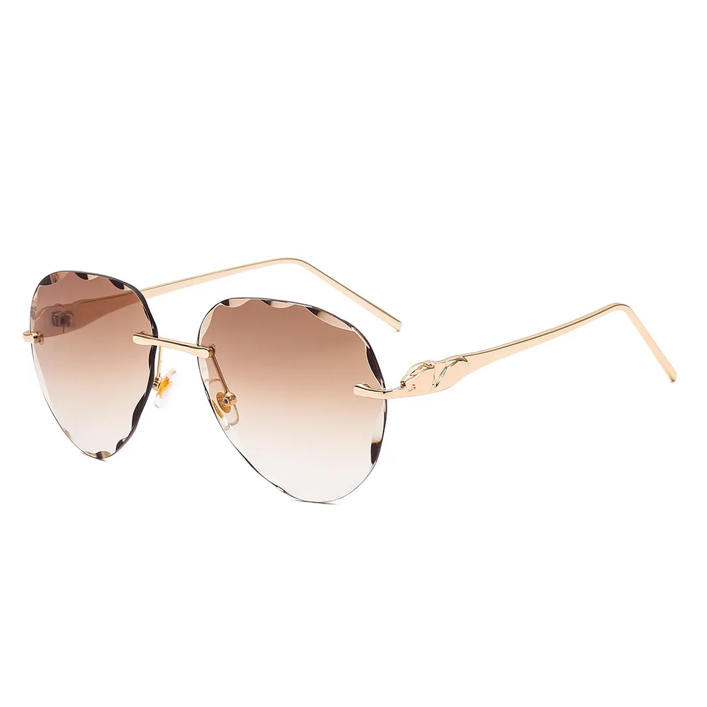New Fashion Rimless Sunglasses Metal Wave Cut Edge Polished Ocean Lens Ladies Sunglasses Toad Mirror Vintage
New Fashion Rimless Sunglasses Metal Wave Cut Edge Polished Ocean Lens Ladies Sunglasses Toad Mirror Vintage
