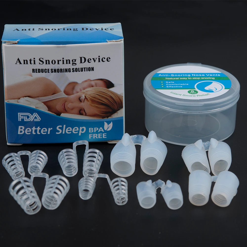 8PCS Anti Snoring Nose Clips Sleeping Aid Stop Snore Device Nose Vents Nasal Dilators Sleep Snoring Solution anti Snoring Apnea
8PCS Anti Snoring Nose Clips Sleeping Aid Stop Snore Device Nose Vents Nasal Dilators Sleep Snoring Solution anti Snoring Apnea