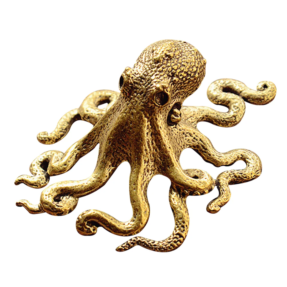 Octopus Brass Decor Figurine Desktop Statue Animal Figurines Ornament Sculpture Home Adornment Figure Sea Mini Craft Model
Octopus Brass Decor Figurine Desktop Statue Animal Figurines Ornament Sculpture Home Adornment Figure Sea Mini Craft Model