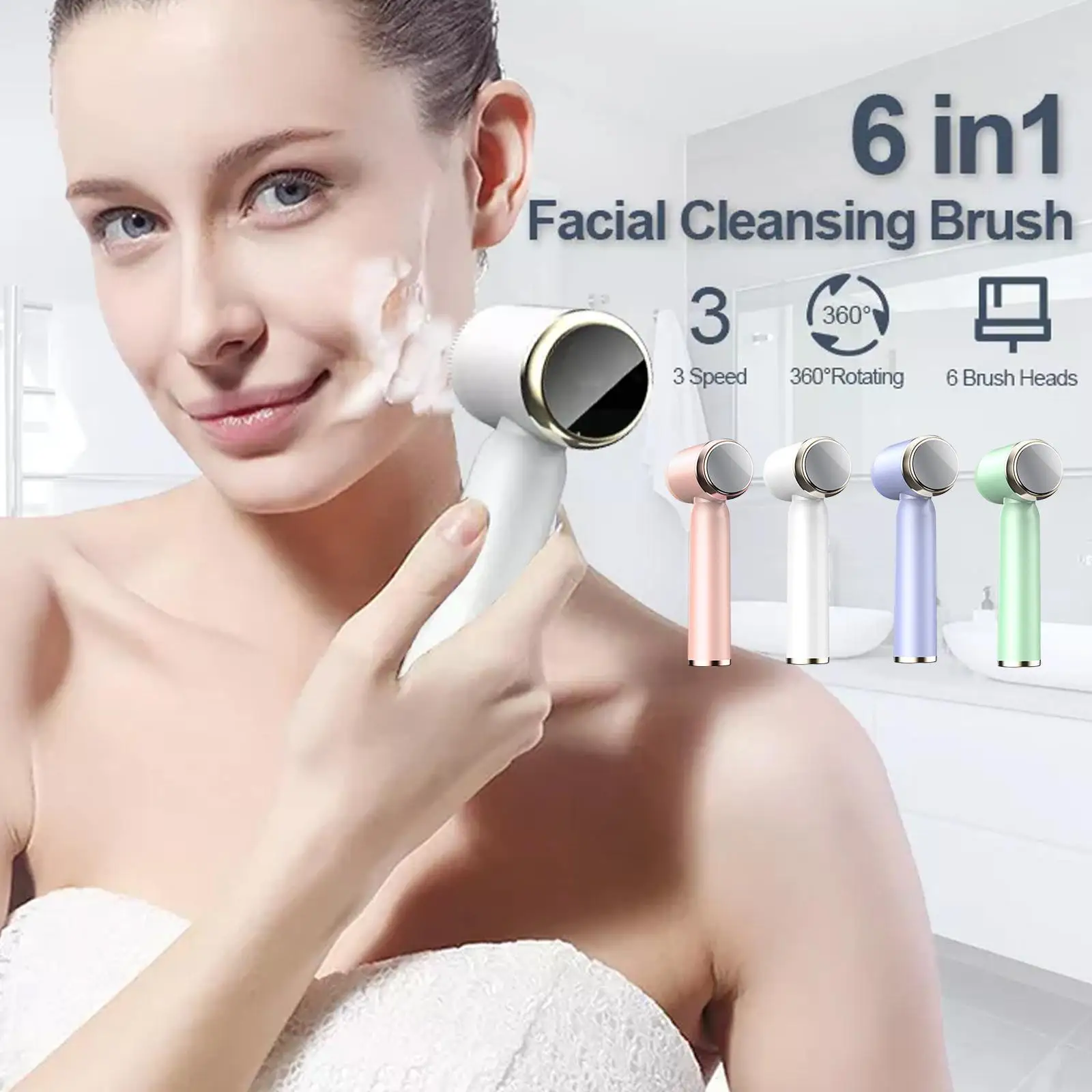 6 в 1 электрическая Очищающая щетка горячая и холодная Очищающая отшелушивающая пилинг компрессионная щетка устройство для глубокой кожи о...
6 в 1 электрическая Очищающая щетка горячая и холодная Очищающая отшелушивающая пилинг компрессионная щетка устройство для глубокой кожи о...