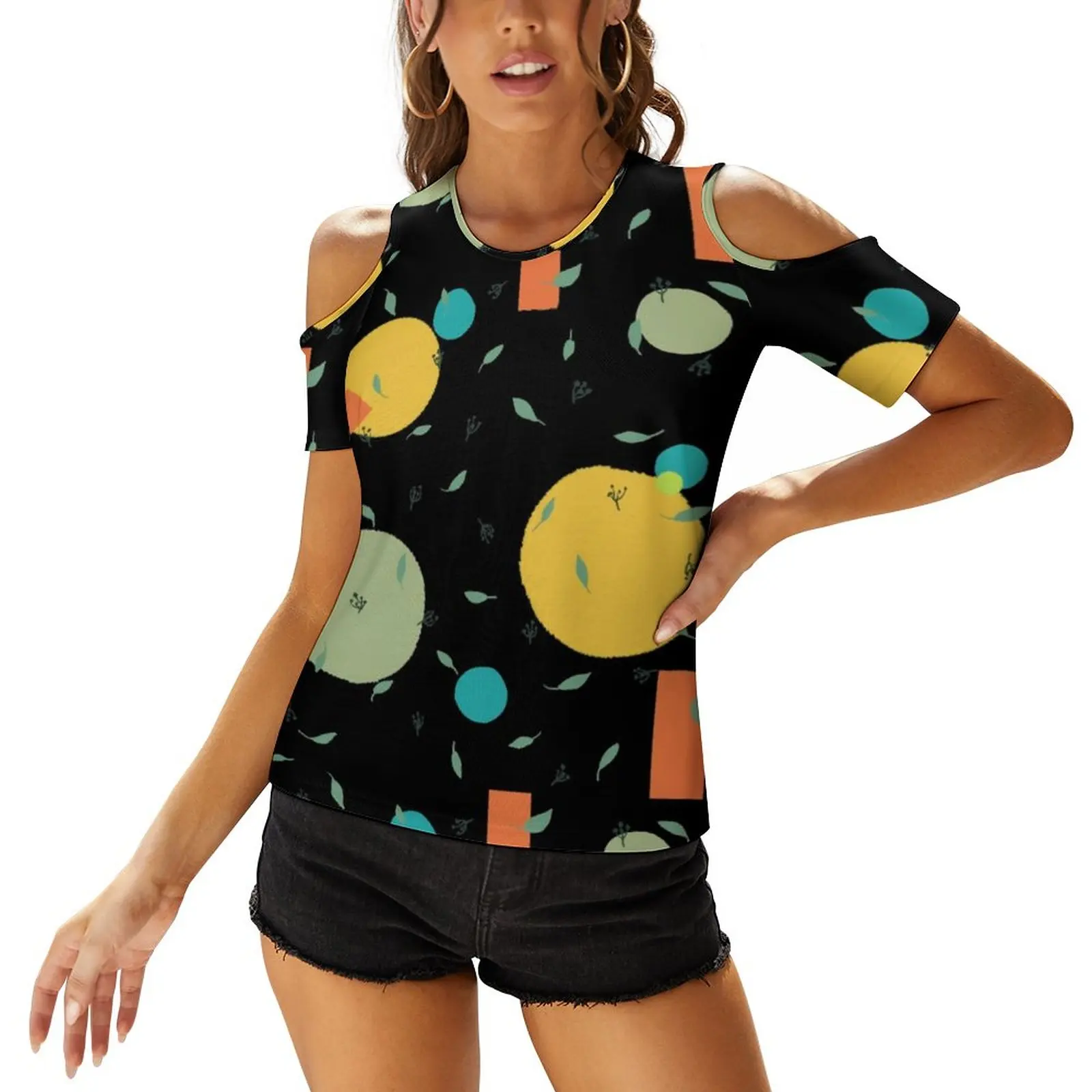 Retro Nordic Pattern T Shirts Leaves Circles Print Casual T Shirt Short Sleeve Short Sleeve Tshirt Cute Women Oversized Top Tees
Retro Nordic Pattern T Shirts Leaves Circles Print Casual T Shirt Short Sleeve Short Sleeve Tshirt Cute Women Oversized Top Tees