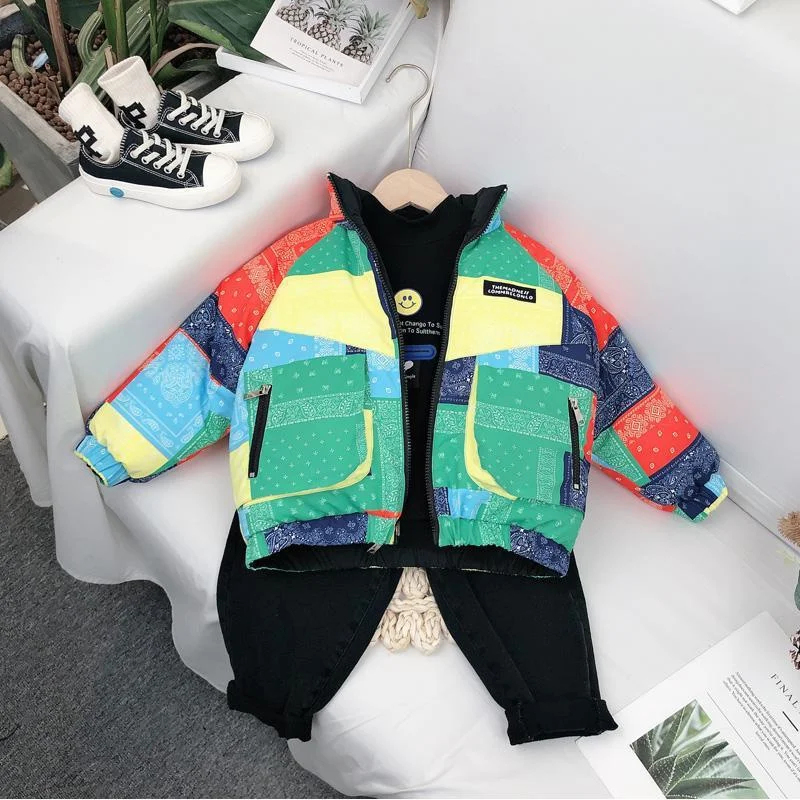 Boys Down Coat Jacket Cotton Outerwear 2023 Lasted Thicken Velvet Winter Warm Snowsuits Children's Clothing
Boys Down Coat Jacket Cotton Outerwear 2023 Lasted Thicken Velvet Winter Warm Snowsuits Children's Clothing