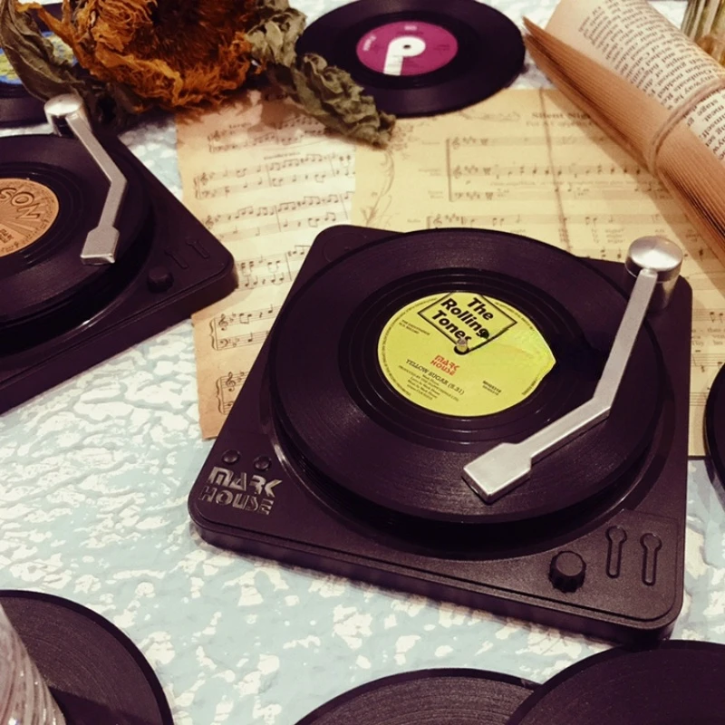 Vintage Vinyl Record Coaster Rock CD Player Wine Cup Coffee Pad Thermal Insulation Anti Slip Rock Coaster
Vintage Vinyl Record Coaster Rock CD Player Wine Cup Coffee Pad Thermal Insulation Anti Slip Rock Coaster