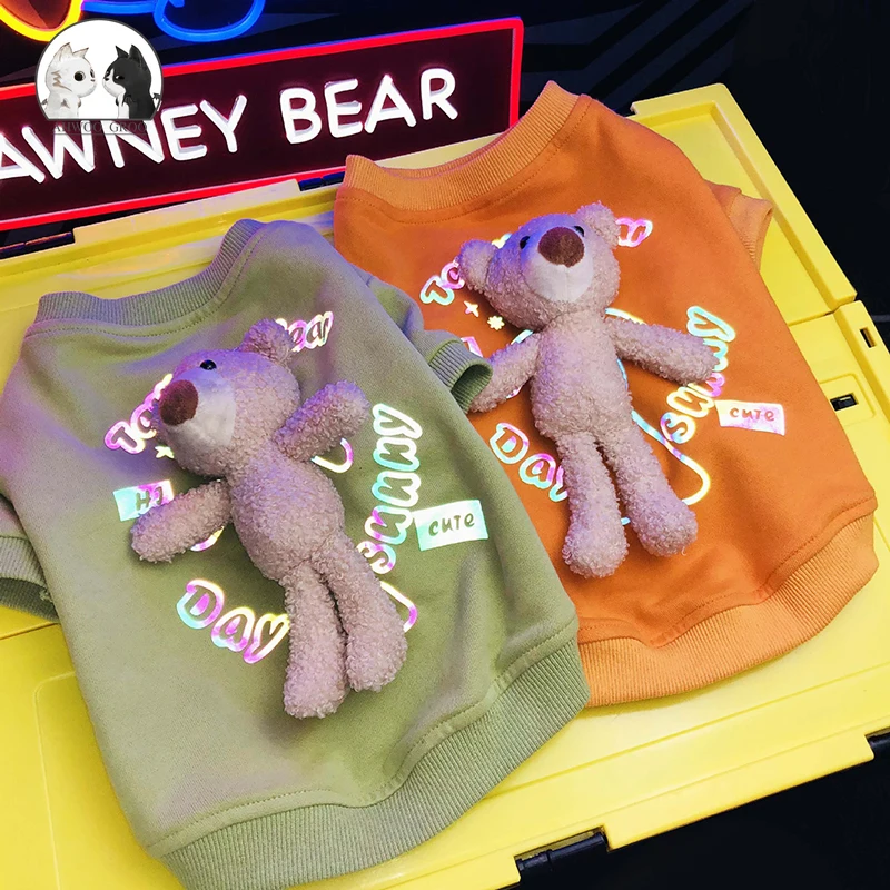 Cartoon 3D Bear Pet Dog Coat Jacket Summer Reflective Clothes Kitten Puppy Clothing Cat Dog Short Sleeve Schnauzer Pet Supplies
Cartoon 3D Bear Pet Dog Coat Jacket Summer Reflective Clothes Kitten Puppy Clothing Cat Dog Short Sleeve Schnauzer Pet Supplies