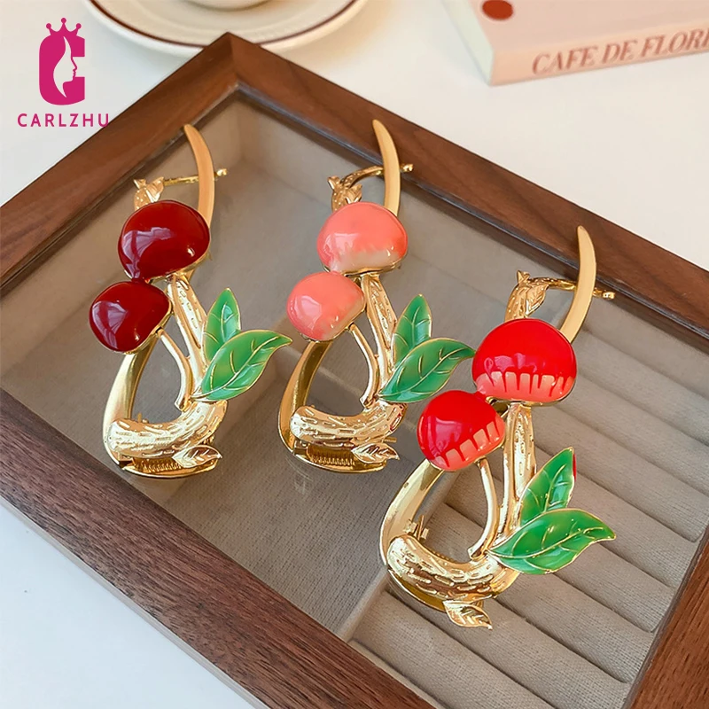 Elegant S Shape Hair Claw Clip for Women Hair Bun Hairpin Headwear Enamel Cherry Fruit Metal Barrette Banana Twist Clips Jewelry
Elegant S Shape Hair Claw Clip for Women Hair Bun Hairpin Headwear Enamel Cherry Fruit Metal Barrette Banana Twist Clips Jewelry