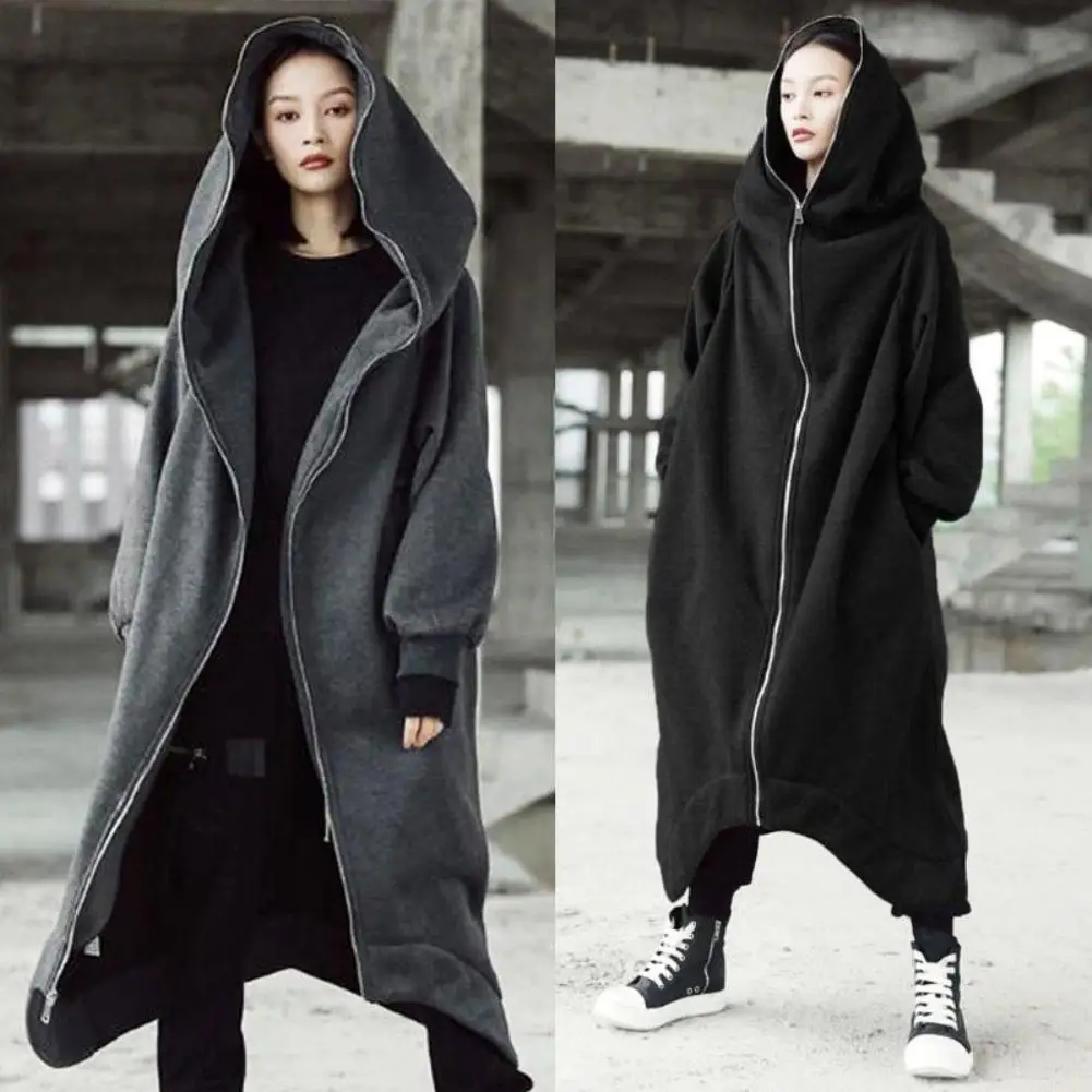 2022 Women Oversized Hooded Long Velvet Sweater Outerwear Autumn Winter Solid Zipper Maxi Loose Hoodies Sweatshirt Coat Abrigos
2022 Women Oversized Hooded Long Velvet Sweater Outerwear Autumn Winter Solid Zipper Maxi Loose Hoodies Sweatshirt Coat Abrigos