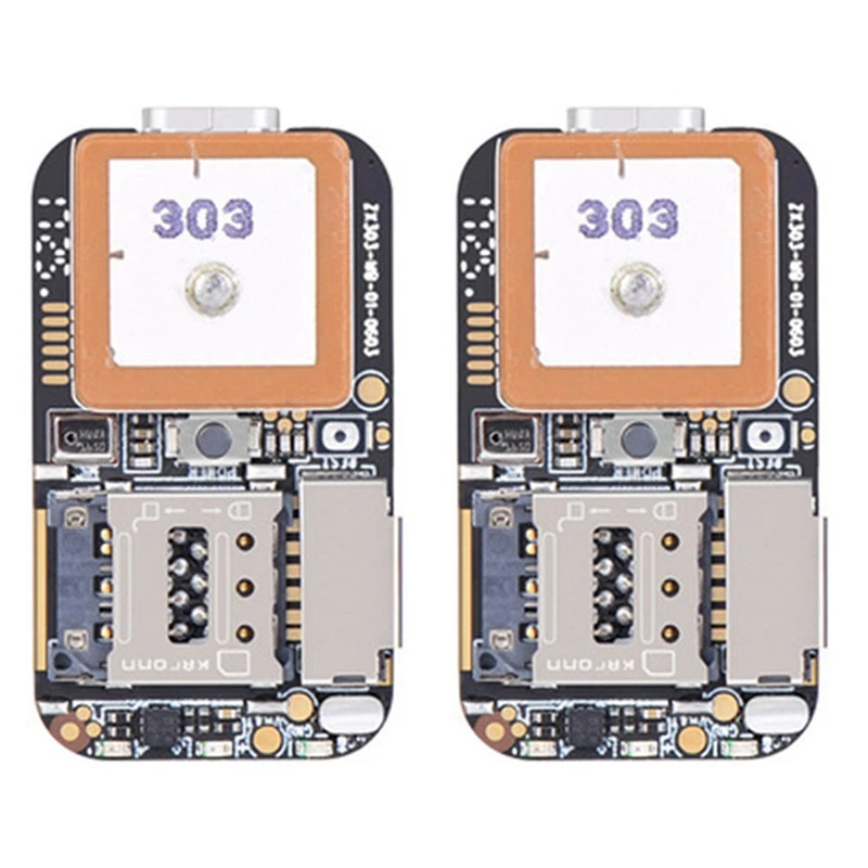 

2X Super Mini Size GPS Tracker GSM AGPS Wifi LBS Locator Free Web APP Tracking Voice Recorder ZX303 PCBA Inside 87HE
