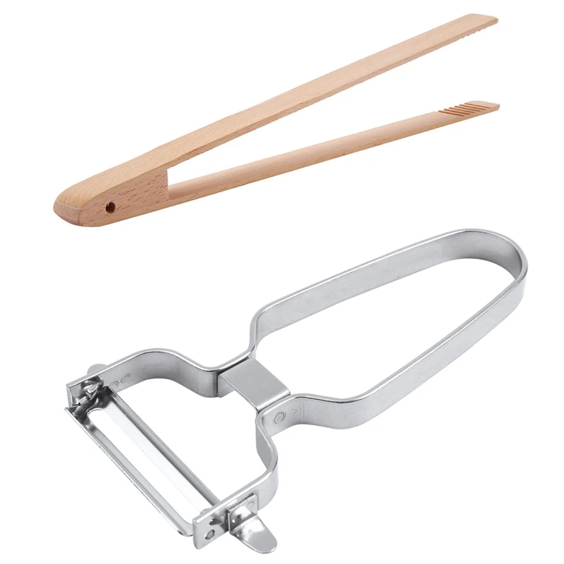 Promotion! 4 Packs 12 Inch Wood Toaster Tongs Kitchen Tongs & 1X 2 In 1 Fruit And Vegetable Slicer Planer Potato Carrot Grinder
Promotion! 4 Packs 12 Inch Wood Toaster Tongs Kitchen Tongs & 1X 2 In 1 Fruit And Vegetable Slicer Planer Potato Carrot Grinder