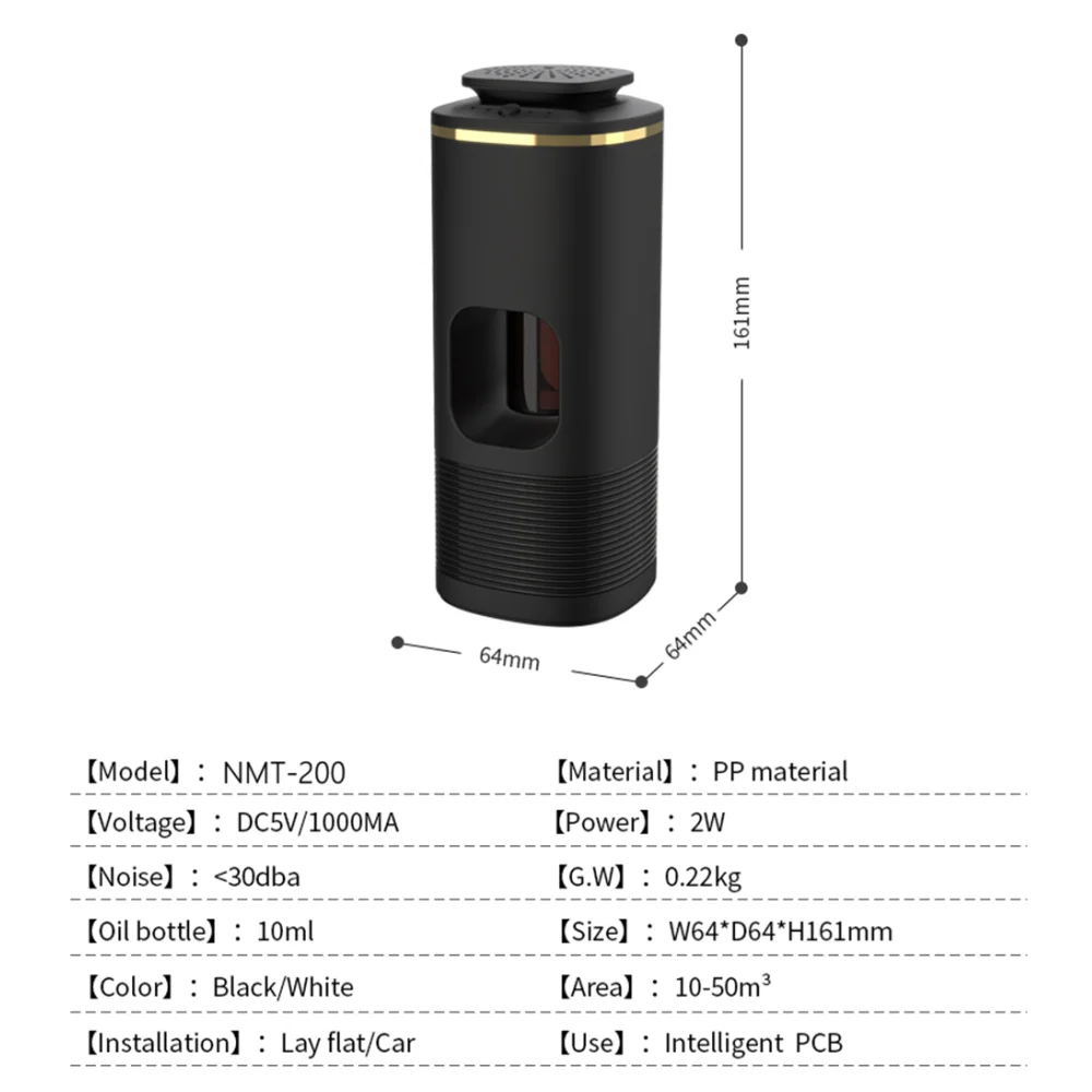 Миниатюрный Ароматический диффузор Namste USB Аккумуляторный освежитель воздуха для