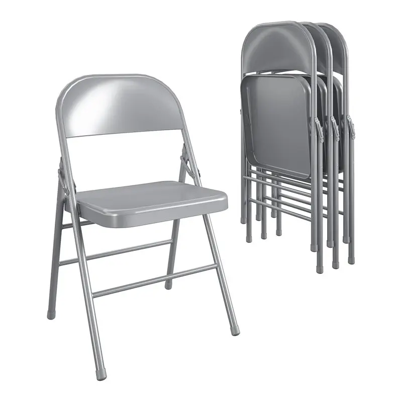 All-Steel Commercial Folding Chair, 300 . Weight Rating, Triple Brace, Gray, 4- 
All-Steel Commercial Folding Chair, 300 . Weight Rating, Triple Brace, Gray, 4-