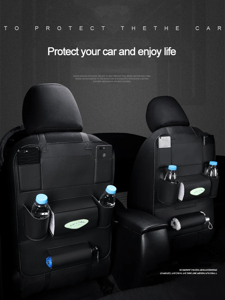 1 Pcs Car Organizer Seat Back Storage Bag Multifunction PU Leather Auto Storage Pouch Anti-kick Hanging Bags Car Stowing Tidying
1 Pcs Car Organizer Seat Back Storage Bag Multifunction PU Leather Auto Storage Pouch Anti-kick Hanging Bags Car Stowing Tidying