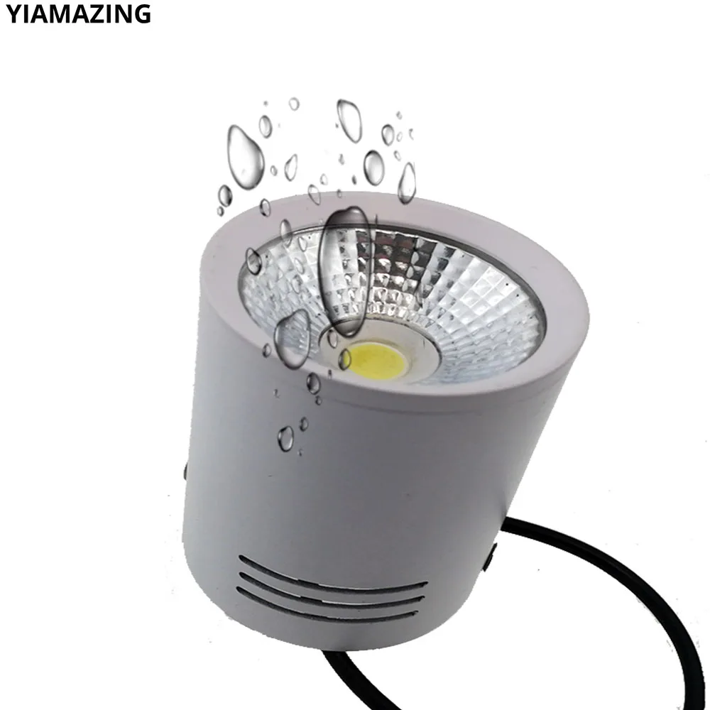 

IP65 220V COB LED Downlight Surface Mounted 5W 7w 9W 12W 15W 18W Spot Light IP67 Outdoor Waterproof Porch Wall Ceiling Lamp