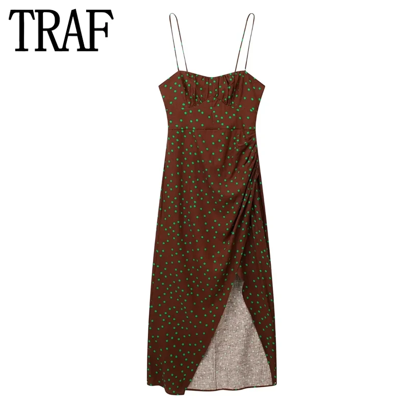 TRAF Polka Dot Long Dress Women Ruched Corset Female Dress Summer Backless Maxi Dresses for Women 2023 Slip Evening Dress Woman
TRAF Polka Dot Long Dress Women Ruched Corset Female Dress Summer Backless Maxi Dresses for Women 2023 Slip Evening Dress Woman