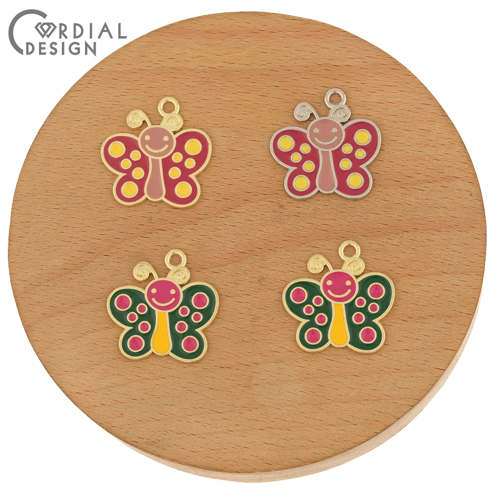 Cordial Design 100Pcs 24*24MM DIY Making/Jewelry Accessories/Pendant/Paint Effect/Butterfly Shape/Jewelry Finding & Components
Cordial Design 100Pcs 24*24MM DIY Making/Jewelry Accessories/Pendant/Paint Effect/Butterfly Shape/Jewelry Finding & Components