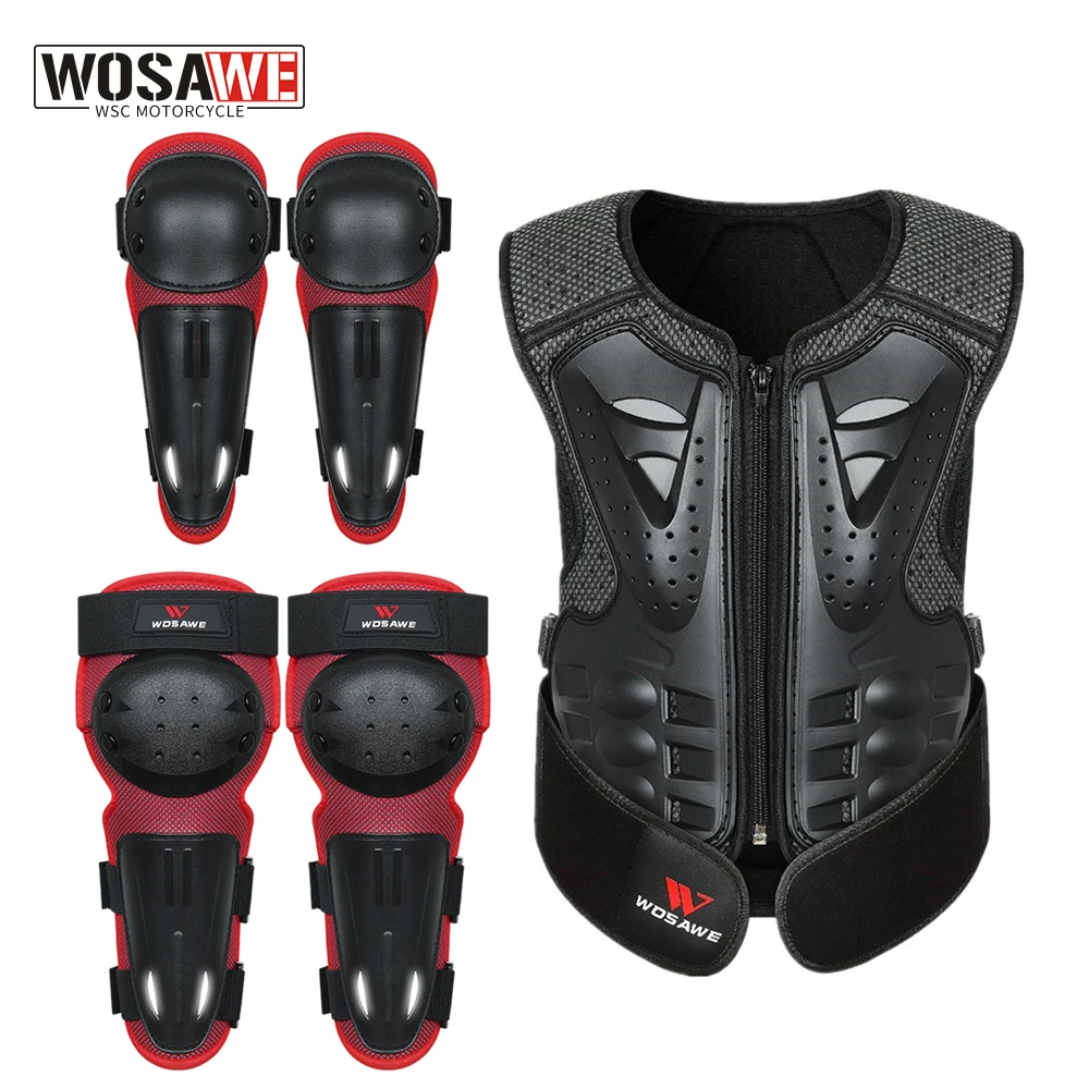 WOSAWE Protective Kids Motorcycle Armor MTB Bike Bicycle Sports Body Protection Scooter Snowboard Ski Back Bandage Vest Gear
WOSAWE Protective Kids Motorcycle Armor MTB Bike Bicycle Sports Body Protection Scooter Snowboard Ski Back Bandage Vest Gear