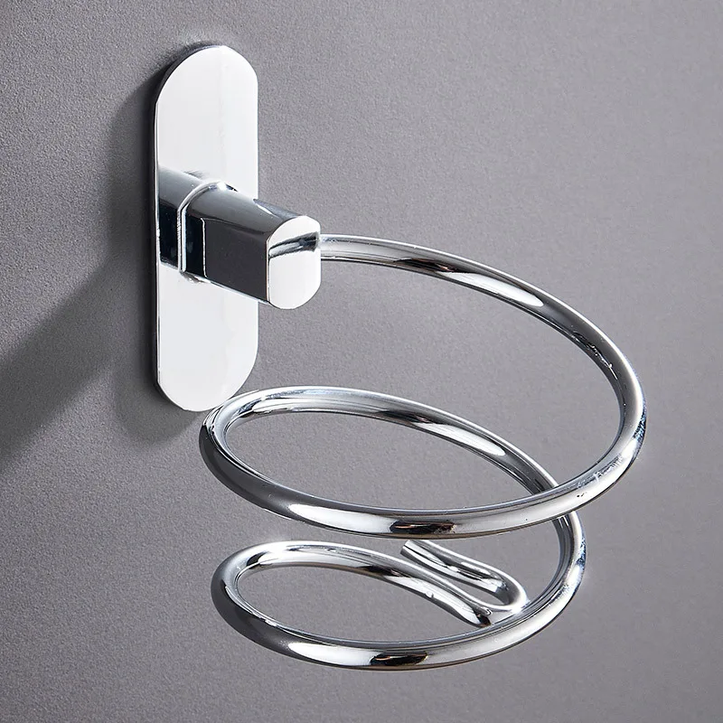 Spiral Home Hair Salon Perforated Bathroom Toilet Wall-mounted Stainless Steel Hair Dryer Rack Storage Hair Dryer
Spiral Home Hair Salon Perforated Bathroom Toilet Wall-mounted Stainless Steel Hair Dryer Rack Storage Hair Dryer