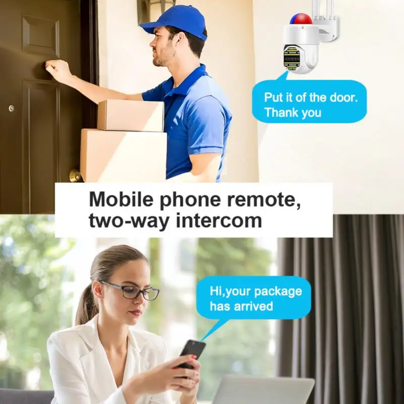 Wi-Fi-камера для системы видеонаблюдения, 1080p, с функцией автоматического отслеживания 
Wi-Fi-камера для системы видеонаблюдения, 1080p, с функцией автоматического отслеживания