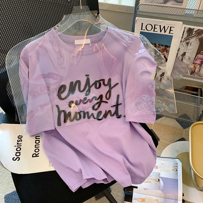 T Shirt Luxury Brand Summer for Women Clothes Korean Fashion Cotton Loose Oversized Designer Embroidery Graphic Tees Women Tops
T Shirt Luxury Brand Summer for Women Clothes Korean Fashion Cotton Loose Oversized Designer Embroidery Graphic Tees Women Tops