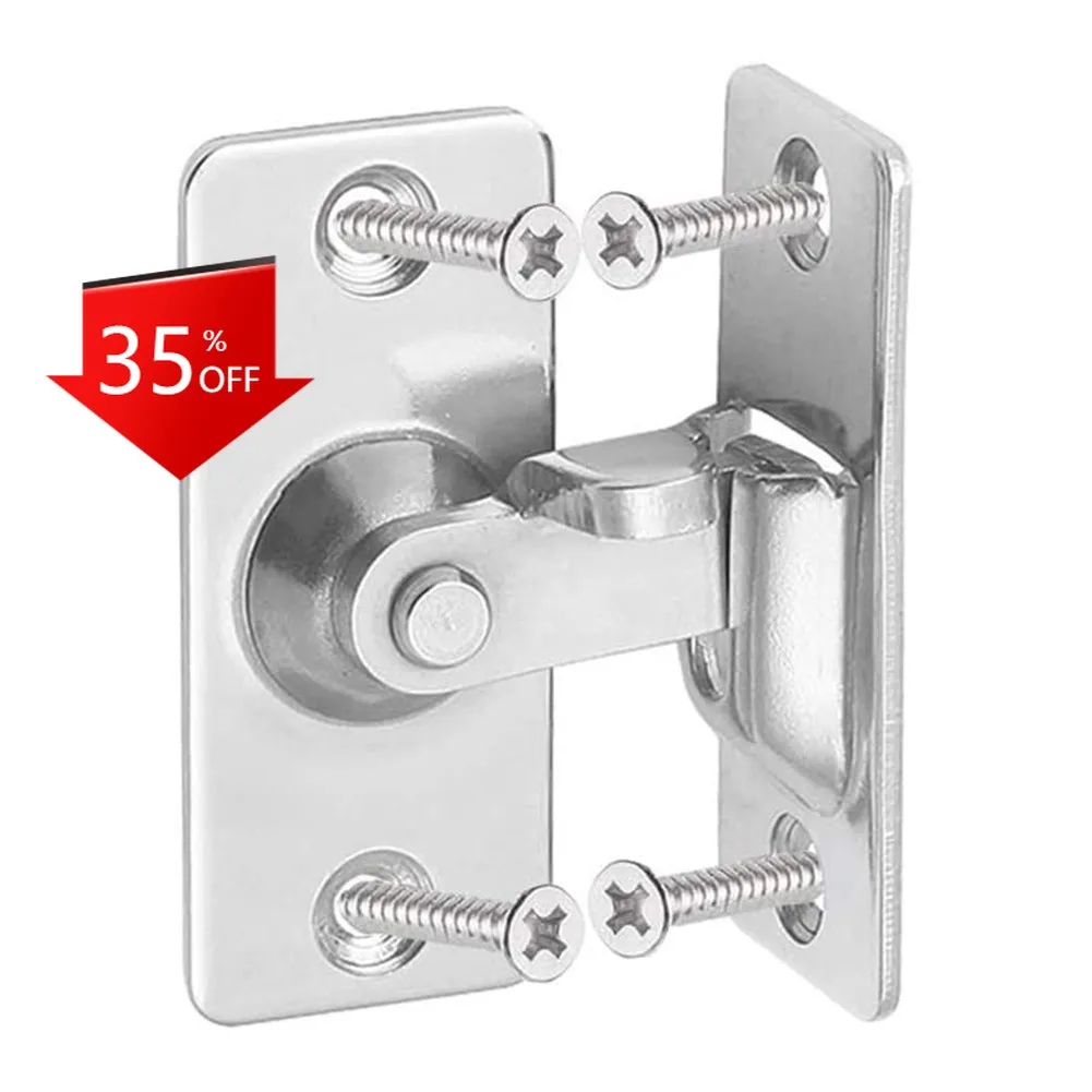 Stainless Steel Precision Casting Door Latch Bolt 90 Degree Solid Lock Sliding Door Right Angle Buckle Silver
Stainless Steel Precision Casting Door Latch Bolt 90 Degree Solid Lock Sliding Door Right Angle Buckle Silver