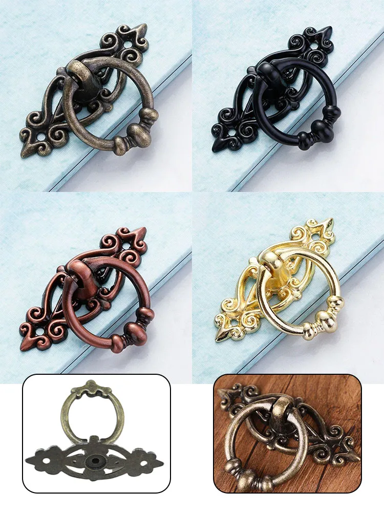 Cabinet Knob Handle Antique Pull Handles Zinc Alloy Kitchen Drawer Cupboard Door Knobs Retro Cabinet Pull Ring Handle
Cabinet Knob Handle Antique Pull Handles Zinc Alloy Kitchen Drawer Cupboard Door Knobs Retro Cabinet Pull Ring Handle