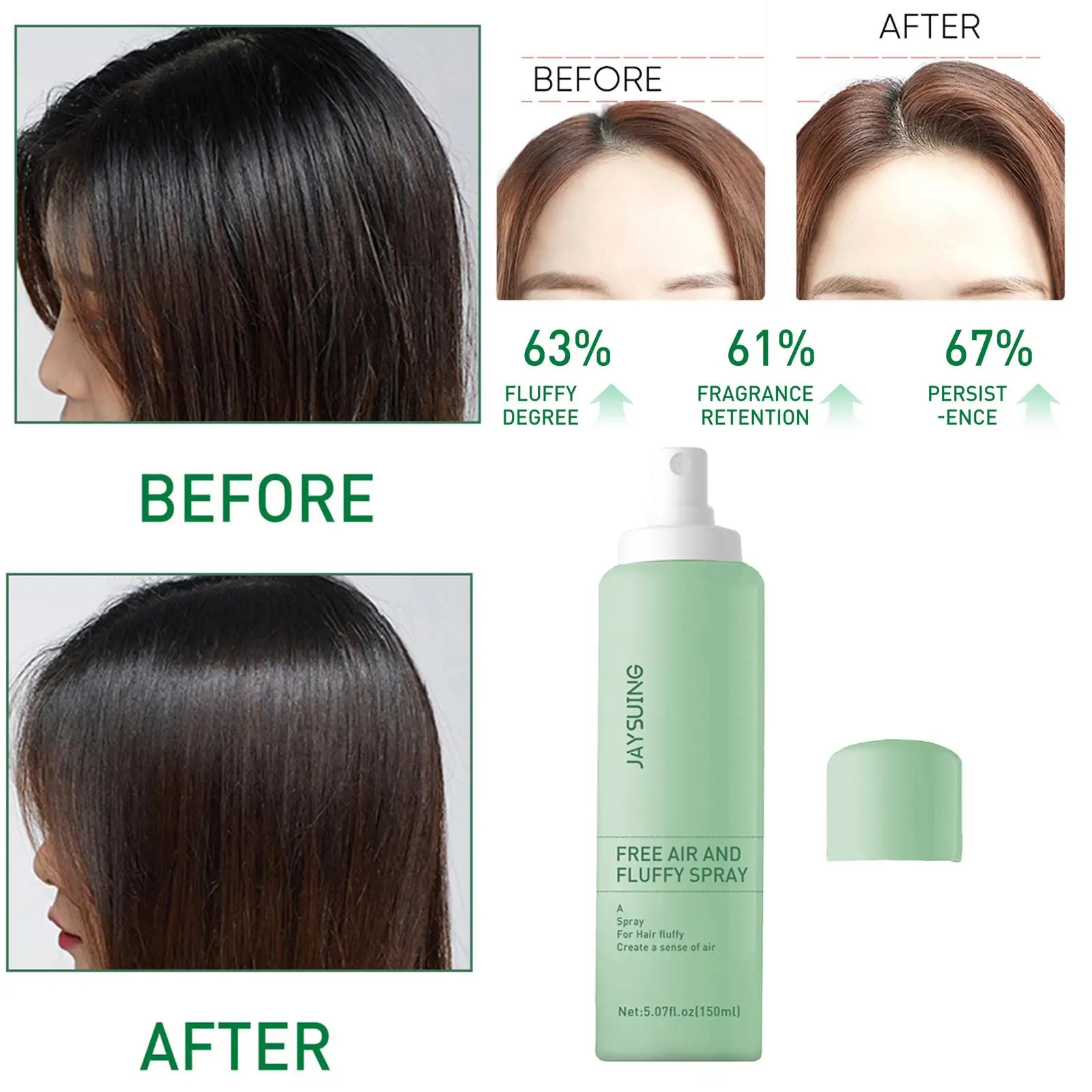 5 унций шампунь для объема волос спрей для очищения волос для всех типов волос 
5 унций шампунь для объема волос спрей для очищения волос для всех типов волос