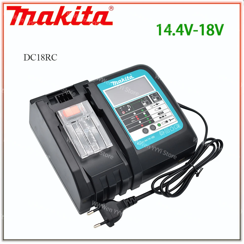

DC18RC 18V Makita Charger 14.4V For Makita Li-ion Battery Charger BL1860 BL1860B BL1850 1BL1830 Bl1430 DC18RC DC18RA power tool