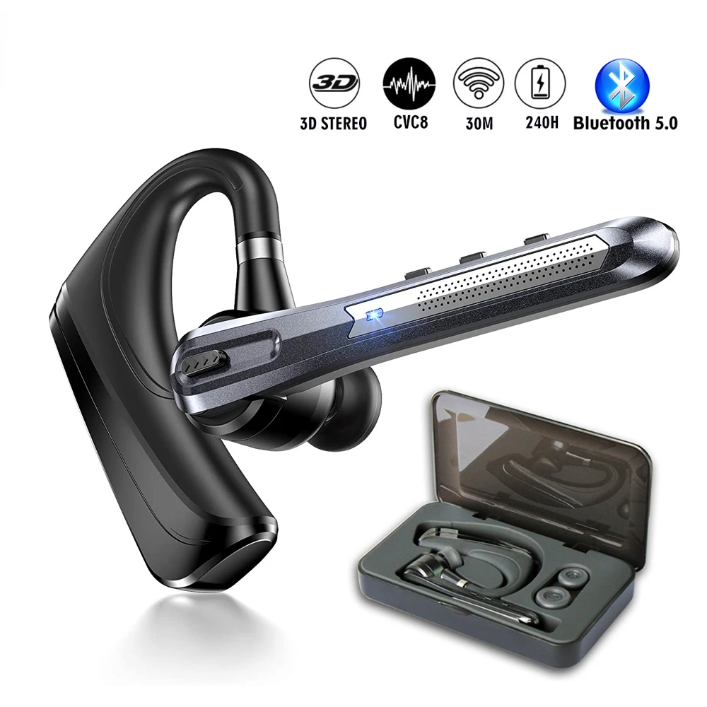 B3 Bluetooth wireless headset, hands-free headset, noise reduction, with dual HD microphone, suitable for all smartphones,
B3 Bluetooth wireless headset, hands-free headset, noise reduction, with dual HD microphone, suitable for all smartphones,