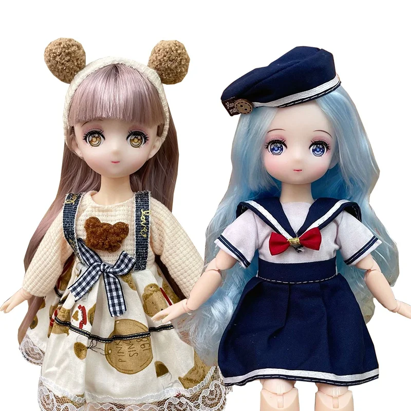 30cm Doll Cute Comic Face Two-dimensional BJD Doll Princess Doll (B) or Dress Up Clothes (A) Kids Girls Doll Toy Gift
30cm Doll Cute Comic Face Two-dimensional BJD Doll Princess Doll (B) or Dress Up Clothes (A) Kids Girls Doll Toy Gift