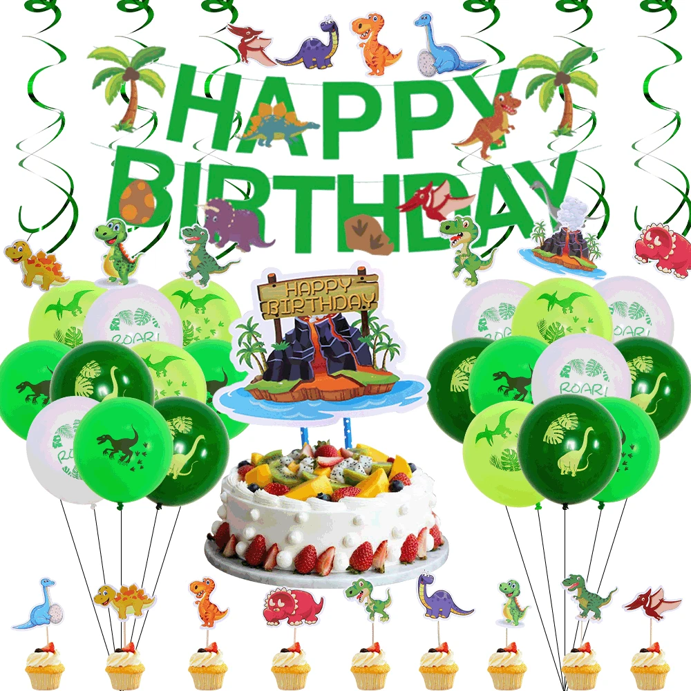 SURSURPIRSE Dinosaur Theme White Green Latex Balloon Dinosaur Cupcake Topper Palm Tree Banner for Boys Birthday Party Supplies
SURSURPIRSE Dinosaur Theme White Green Latex Balloon Dinosaur Cupcake Topper Palm Tree Banner for Boys Birthday Party Supplies