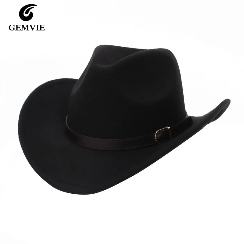 Men's Western Cowboy Hat For Gentleman Lady Jazz Cowgirl With Leather Cloche Church Sombrero Caps 3 Colors
Men's Western Cowboy Hat For Gentleman Lady Jazz Cowgirl With Leather Cloche Church Sombrero Caps 3 Colors