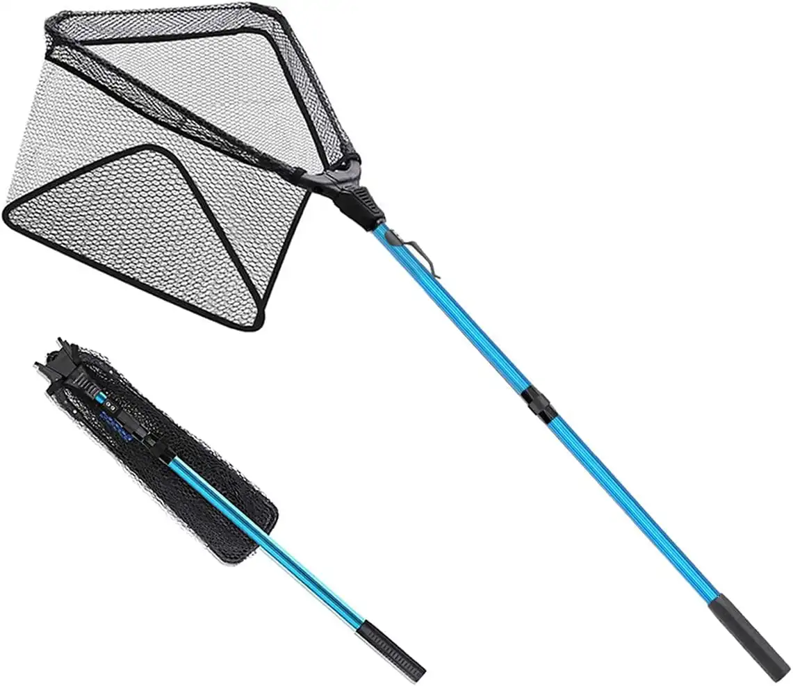 

SAN LIKE Fishing Net Fish Landing Nets Collapsible Telescopic Sturdy Pole Handle Saltwater Freshwater Extending to 36/43/71/98i