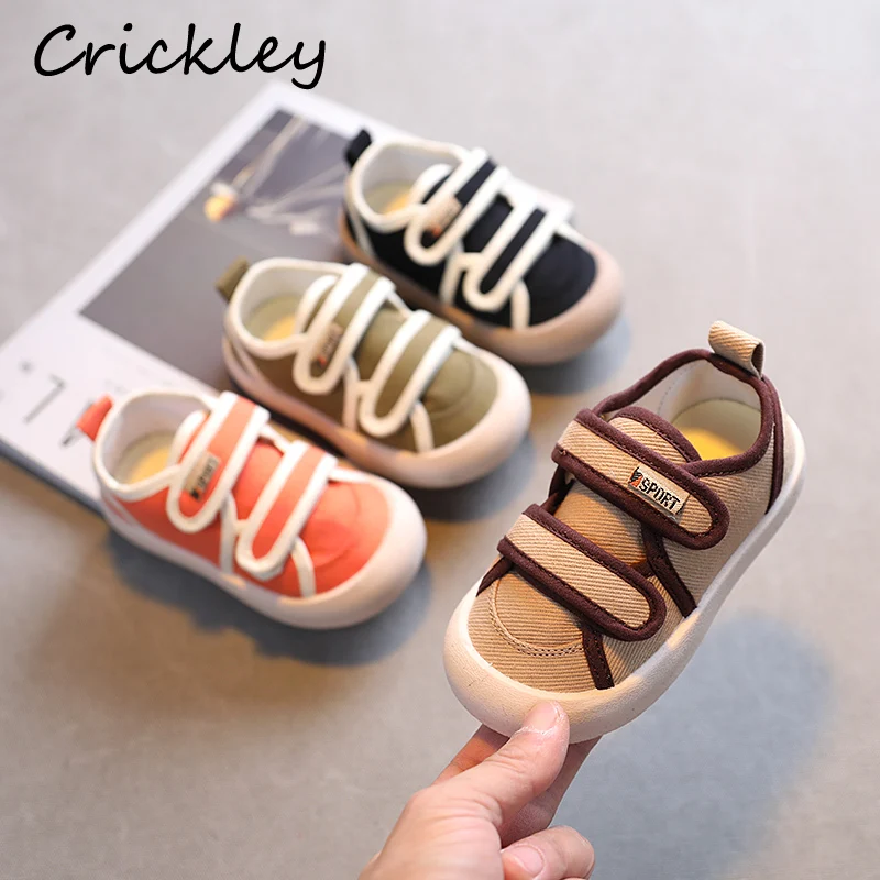 Детские парусиновые туфли на липучке, дышащие мягкие кроссовки для мальчиков и девочек, нескользящая повседневная обувь для начинающих ход...
Детские парусиновые туфли на липучке, дышащие мягкие кроссовки для мальчиков и девочек, нескользящая повседневная обувь для начинающих ход...