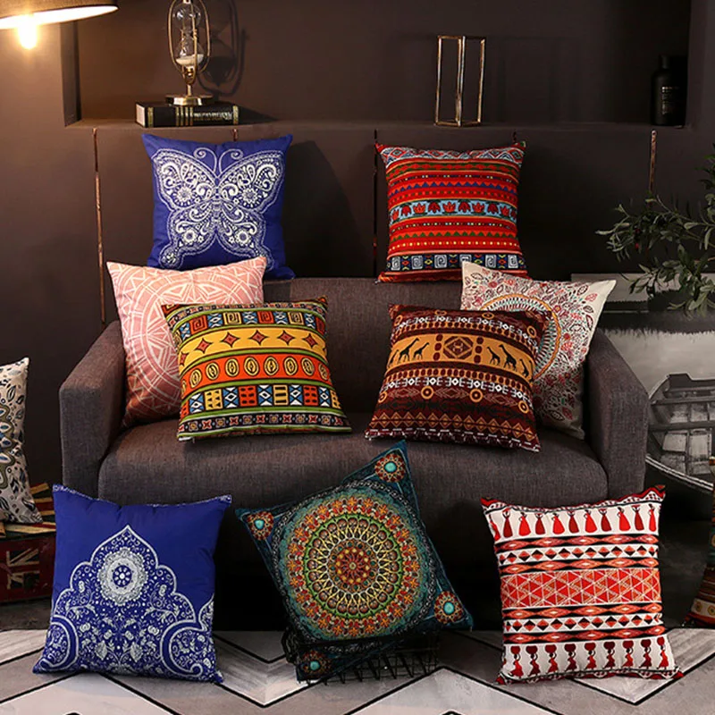 45x45cm India Mandala Pillow Case Printing Decorative Pillowcase Polyester Mandala Pattern Pillow Cover kussensloop
45x45cm India Mandala Pillow Case Printing Decorative Pillowcase Polyester Mandala Pattern Pillow Cover kussensloop