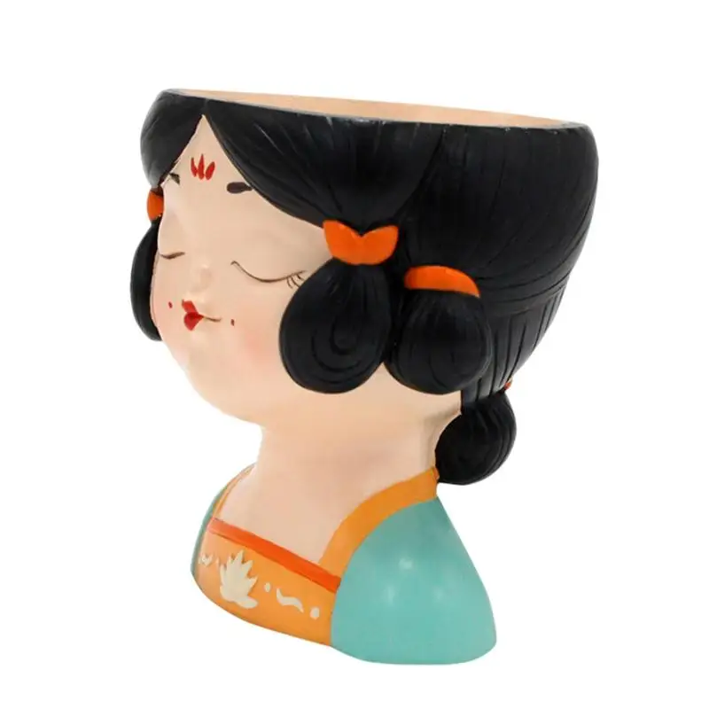 Lady Head Planter Ancient Style Girl Body Flower Pot Decorative Flower Pots With Drainage Hole Resin Head Planter For Succulent
Lady Head Planter Ancient Style Girl Body Flower Pot Decorative Flower Pots With Drainage Hole Resin Head Planter For Succulent
