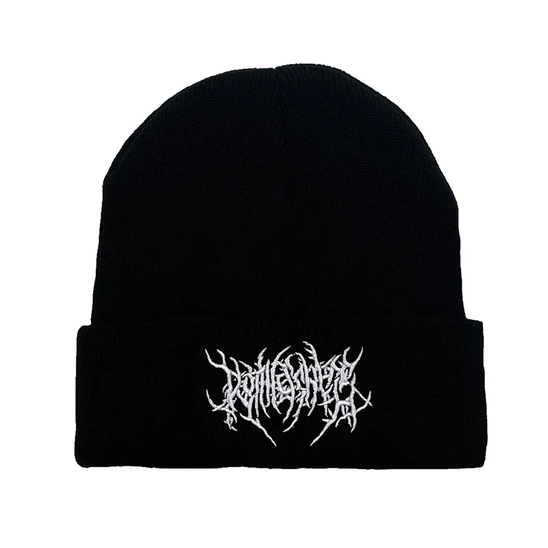 New Gothic Street Punk Friend embroidered Fall and Winter warm knit hat ski wool hat
New Gothic Street Punk Friend embroidered Fall and Winter warm knit hat ski wool hat