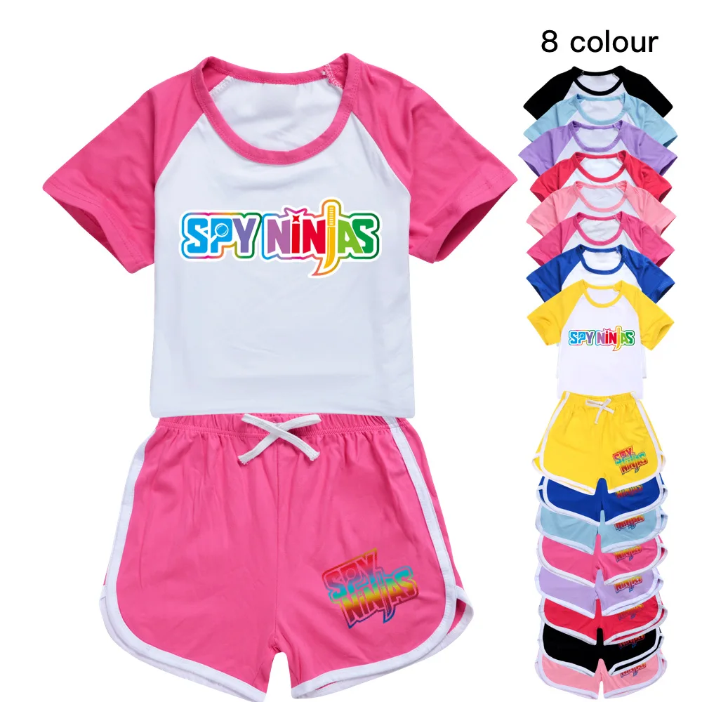 New Summer Spy ninjas Graphic Toddler T-shirt And Shorts Casual Sports Suit Children Clothing Baby Boys Girls Tops Sets For Kids
New Summer Spy ninjas Graphic Toddler T-shirt And Shorts Casual Sports Suit Children Clothing Baby Boys Girls Tops Sets For Kids