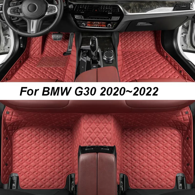 Роскошные напольные коврики на заказ для BMW G30 2020 ~ 2022, автомобильные коврики без морщин, аксессуары, сменные детали для интерьера, полный комплект
Роскошные напольные коврики на заказ для BMW G30 2020 ~ 2022, автомобильные коврики без морщин, аксессуары, сменные детали для интерьера, полный комплект