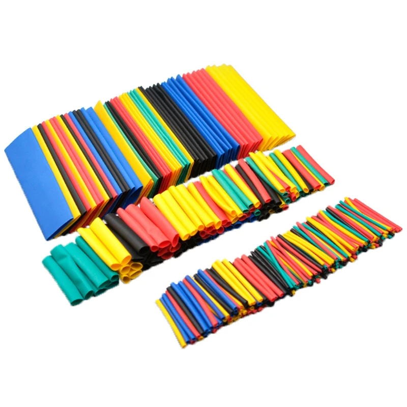 

P82D 164 Pcs/set Heat Shrink Tube Kit Insulation Sleeving Wire Shrink Wrap for Wires Repairs Soldering Automotive Wiring