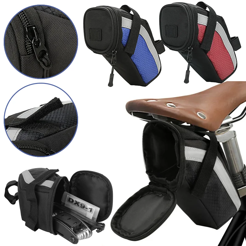 

Saddle Bag Splash Proof Bicicleta accessories Portable Waterproof Mountain Road Bicycle Expandable Rear Seat Bag Wear-resistant