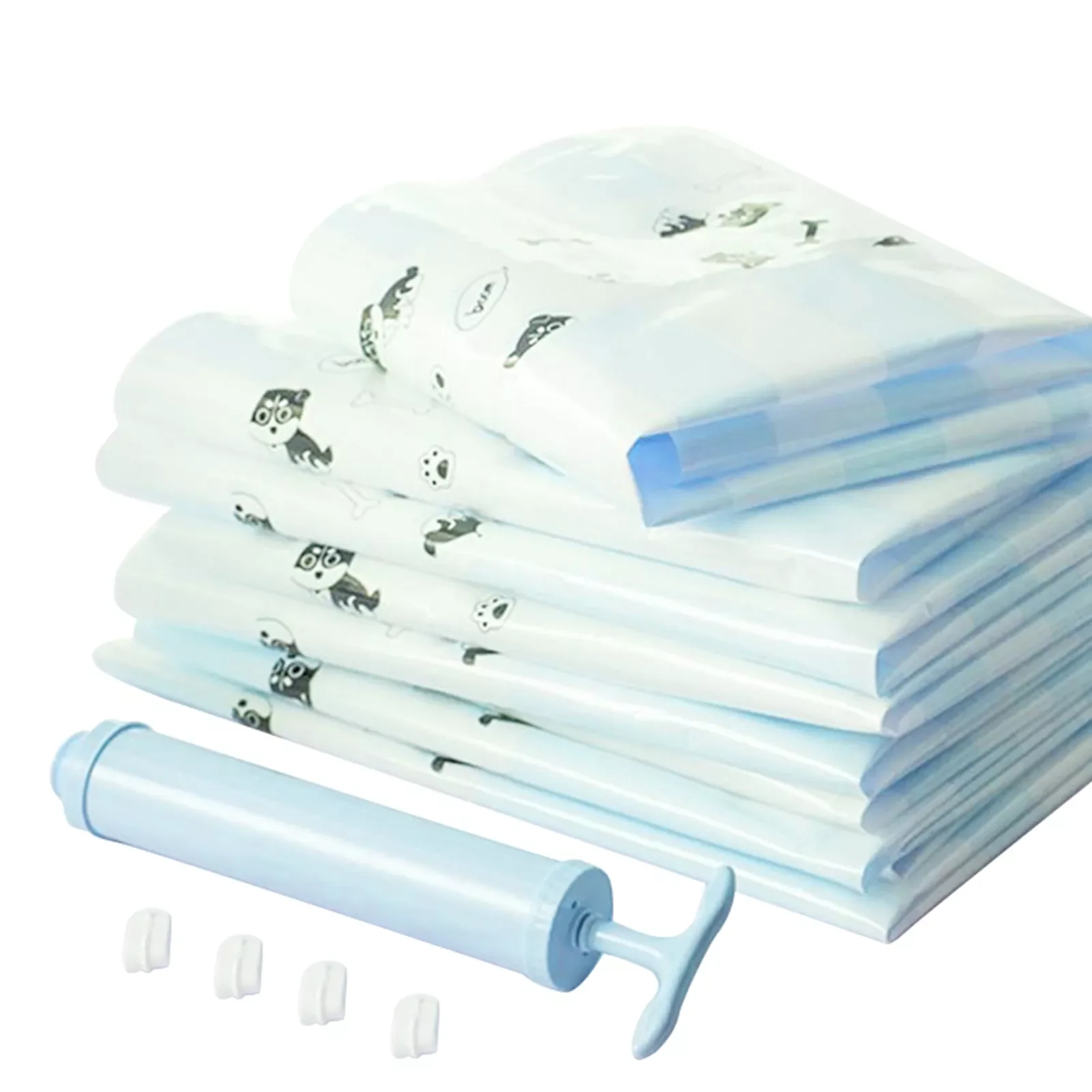 10PCS Reusable Vacuum Storage Bags with Hand Pump Sealing Clips Thick Vacuum Space Saver Bags for Clothes Blankets
10PCS Reusable Vacuum Storage Bags with Hand Pump Sealing Clips Thick Vacuum Space Saver Bags for Clothes Blankets