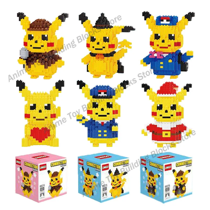 Pokemon Building Blocks Pikachu Model Bricks Assembly Constructions Anime Mini Action Figures Toys Kids Christmas Birthday Gifts
Pokemon Building Blocks Pikachu Model Bricks Assembly Constructions Anime Mini Action Figures Toys Kids Christmas Birthday Gifts